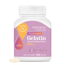 21st Century Gelatin Hair Skin & Nail Dietary Supplement Capsules 100 Ct 3-Pack