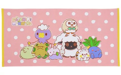 Pokemon Center Plump Round Mini Bath Towel Pokemon Cotton 2020 Limited