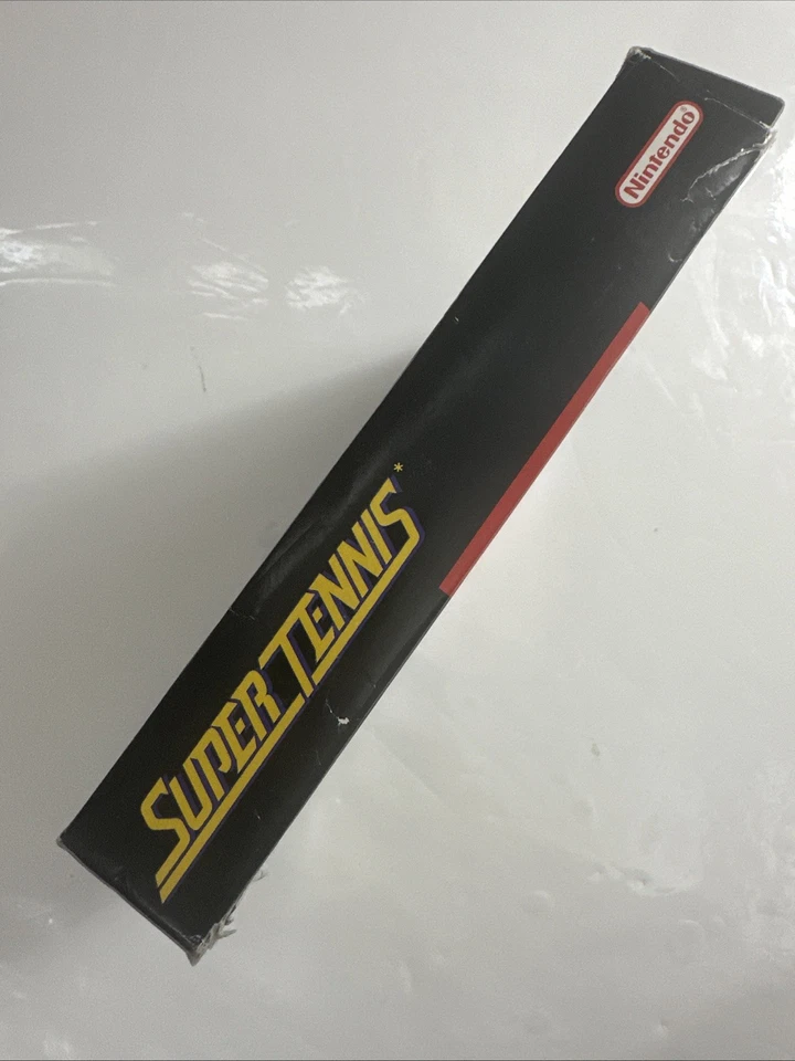 Super Tennis (Super Nintendo, SNES) CIB Complete W/ Inserts & Protector - Tested - Image 4 of 4