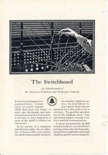 Magazine Ad - 1927 - AT&T / Bell System - The Switchboard