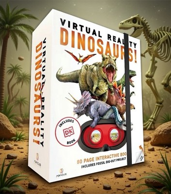 Virtual Reality Dinosaurs Gift Box - Illustrated Interactive VR Book STEM  NEW