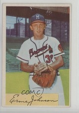 1954 Bowman Ernie Johnson #144 16ez
