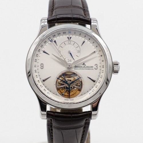 Jaeger-LeCoultre Master Tourbillon Steel 41.5mm Q1658420 Leather Automatic