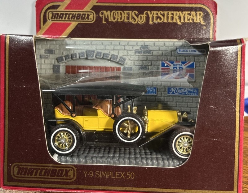 Matchbox Y-9 1912 Simplex Models of Yesteryear- 1985 VTG
