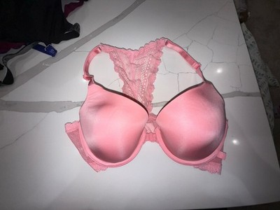Victoria's Secret Lace Racerback Demi Bra Front Closure 36C