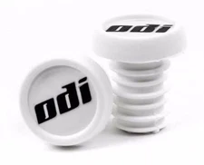 ODI BMX Bicycle Handlebar "THUG PLUGS" Bar Ends Plugs (PAIR) - WHITE