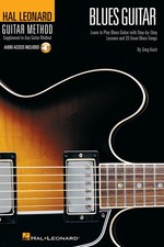 Blues Guitar Hal Leonard Method Lessons 6x9 Tab Play-Along Book Online Audio