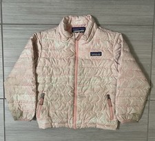 Patagonia Baby Down Sweater Jacket Pink All Over Print Insulated Puffer Size 4T