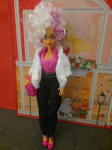 Mattel Wild Hearts Crew Rallee Radmore 12" Nude Doll Jointed White Purple Hair