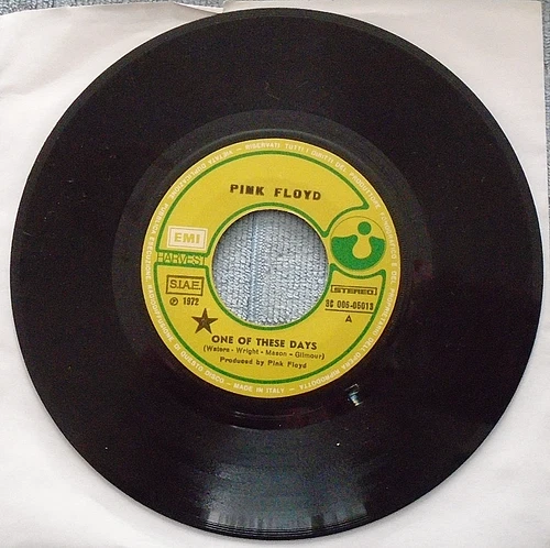PINK FLOYD ONE OF THESE DAYS FEARLESS 7 INCH SINGLE NO P/S HARVEST 3C 006-05013