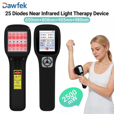 25 Diodes 2500mW Fourwave Laser Therapy Device for Sports Recovery Pain Relief