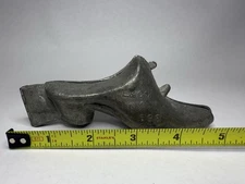 Vintage Pewter Shoe Ice Cream Mold #883 E&Co NY Hinged Two-Part Mold 5” B25