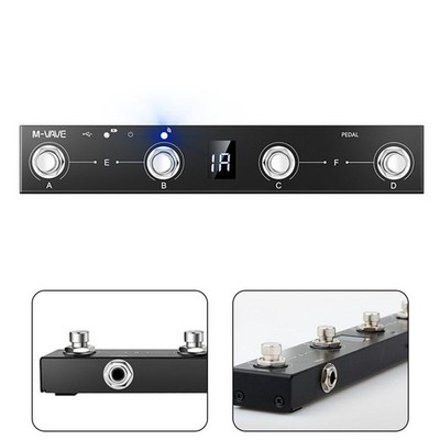 Wiederaufladbar für Midi Fuß Controller für reibungslose Leistung mit USB-Unt