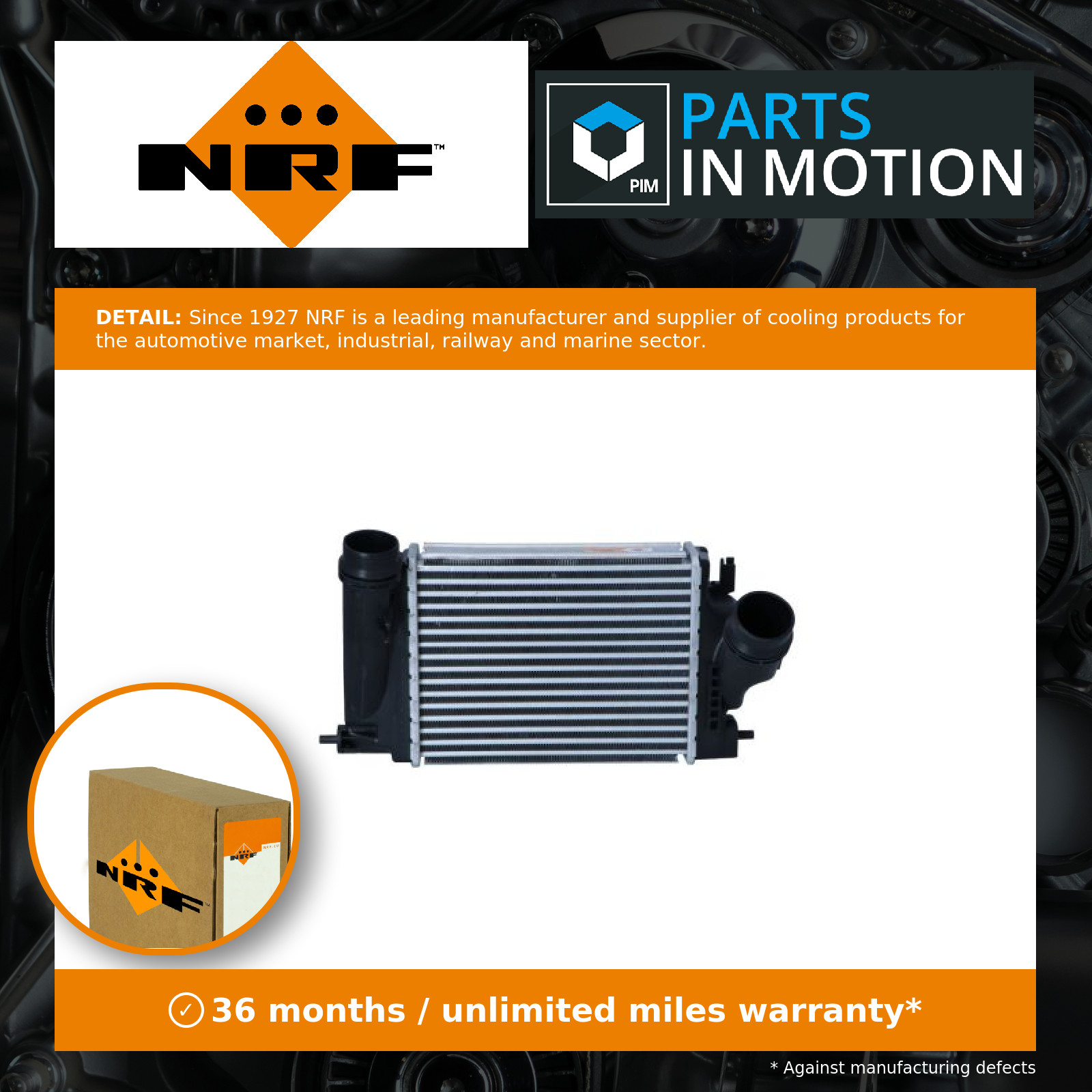 Intercooler 309078 NRF 144614BE0A Genuine Top Quality Guaranteed New