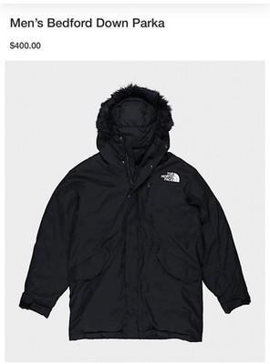 The North Face Mens Bedford (Mcmurdo) Down Parka Insulated Winter Jacket Black L