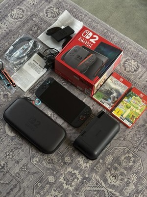 Nintendo Switch 2 neuwertig OVP + Pokémon Pokopia + Hogwarts Legacy + Tasche