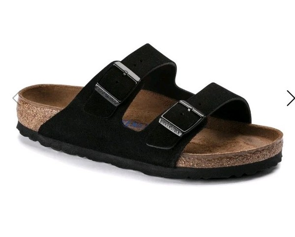 Birkenstock Arizona SFB Suede Leather Sandals Flat Shoes Unisex regular 41 GRC 