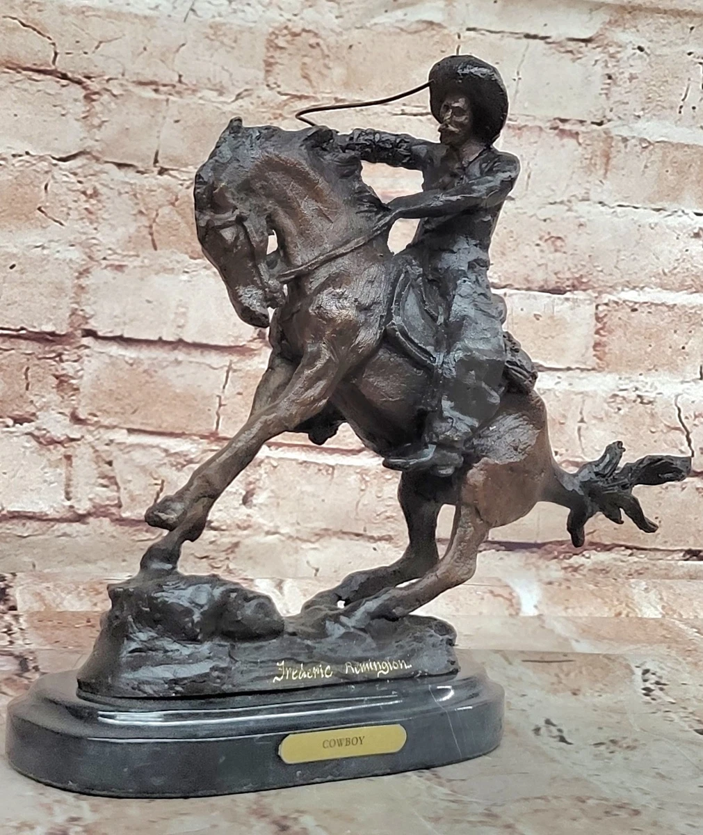 カウボーイ ロデオ フレデリックレミントン The COWBOY ブロンズ像風 s
