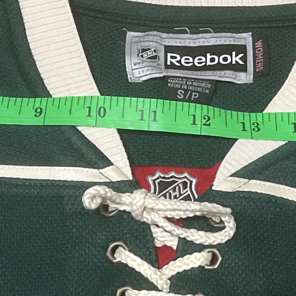 Camiseta deportiva de hockey para mujer Ryan Suter #20 Minnesota Wild Reebok verde blanca NHL S/P Foto 2 de 4