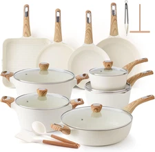 Ceramic Cookware Sets, Pots and Pans Set Non Stick, Non Toxic Healthy Induction