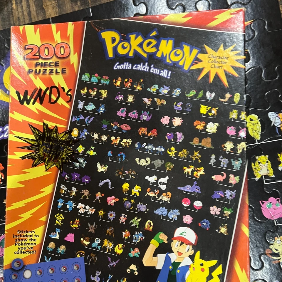 Rompecabezas completo Pokemon 200 piezas de colección Gotta Catch 'em All con pegatinas ¡Ver! Foto 4 de 4