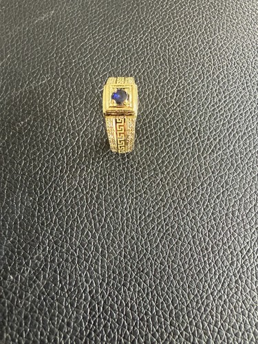 Wunderschöne Herrenring 18 Karat 585 Gold mit Zirkonia - Bild 5 von 8