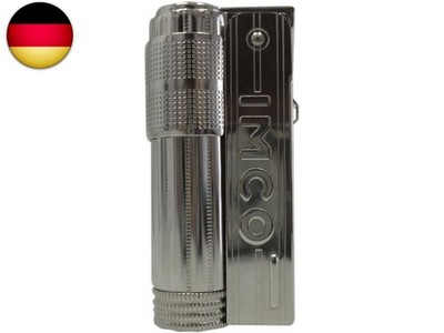 IMCO Super/Triplex Oil IMCO-Schriftzug Benzinfeuerzeug, Chrome Nickel
