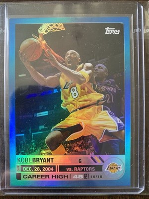 Topps 2005 Big Game Blue Kobe Bryant Lakers #99 Refractor 24/33 Jersey # 