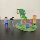 Vintage Playmobil 5967 City Life Flamingos Zoo Exhibit Photographer Toy Set 2003