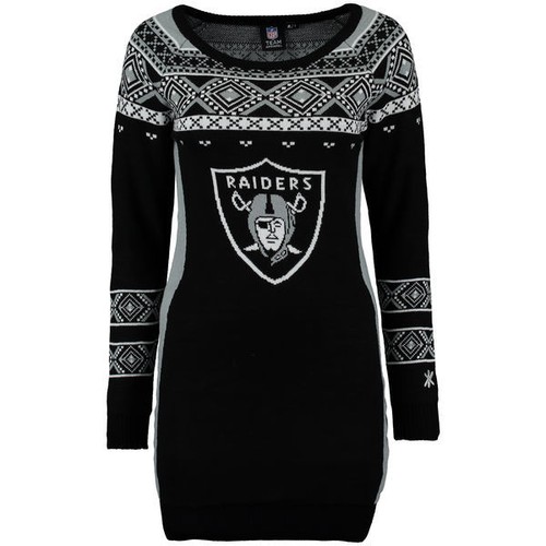 Women's Oakland Raiders Klew Black Big 