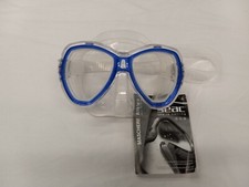 Seac Elba Snorkeling, Scuba or Swimming Masks Blue with Clear Skirt. BRAND NEW