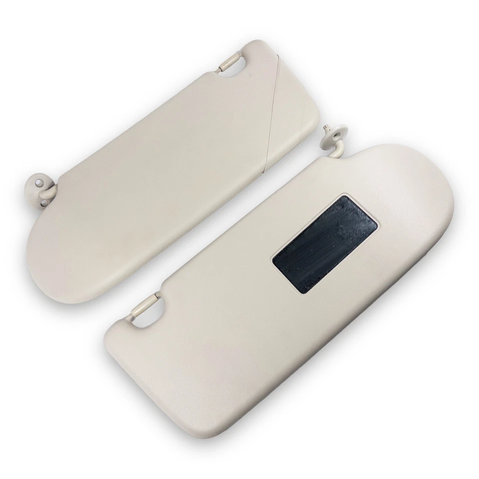 Par de quebra-sol lateral bege para motorista e passageiro Land Rover Freelander 2002-2005 - Imagem 3 de 4