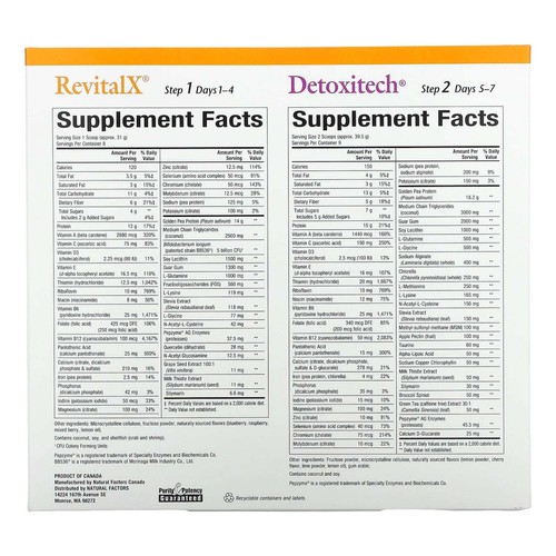 2 x Natural Factors, 7-Tage Total Nutritional Cleansing mit RevitalX & Detoxitec - Bild 2 von 3