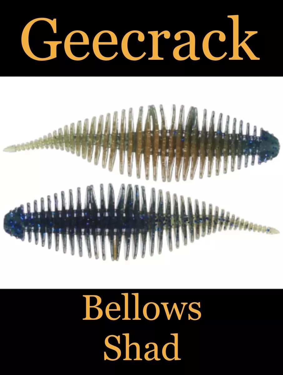 Geecrack Bellows Shad 3.8 Green Pumpkin