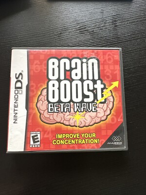 Brain Boost Beta Wave Nintendo DS - Game & Case Complete With Manual