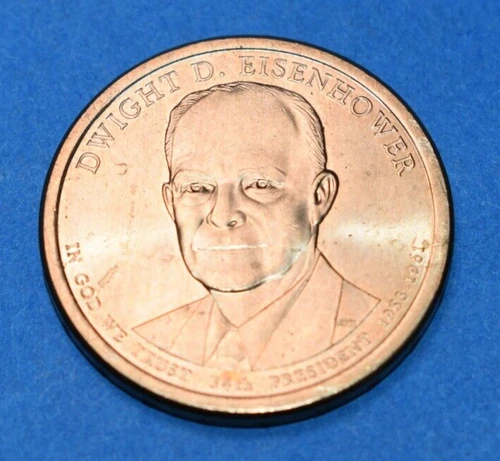 2015-D Presidential Dollar Dwight D Eisenhower — photo from the most recent tracked eBay sale