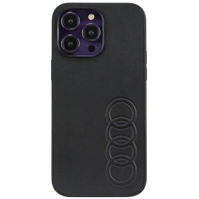 Audi iPhone 14 Pro Max Hülle Case Cover TT Serie Synthetic Leather black