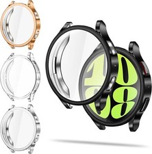 4 Pack Case with Screen Protector for Samsung Galaxy Watch 6 40mm/44mm 2023 Cove