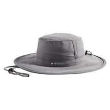 NWT Mission Cooling Boonie Hat One-Size Gray UPF 50 Perforated Breathable