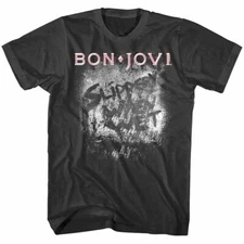 Bon Jovi Slippery When Wet Steam Men's T Shirt Rock Album Cover Concert Merch