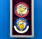 Lot 2 Pikachu Pichu ALL 1 2 SET HOLO  Pokemon vintage coin Battrio  Japanese