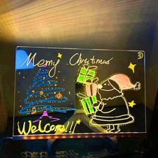 2025 LED Dry Erase Board, 8 12 Inch, Acrylic, Multi-Color Pens, Adjustable Stand