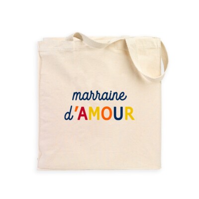 Tragetasche Tote Bag - MARRAINE D AMOUR COEUR