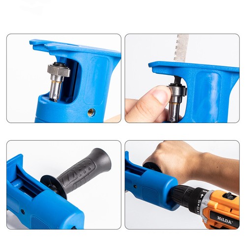 Electric Drill Cordless Reciprocating Saw Hand Wood Metal Cutter Adapter Kit ST# - Picture 8 of 8