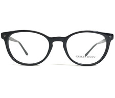 Giorgio Armani Eyeglasses Frames AR7096 5017 Black Round Full Rim 50-19-140
