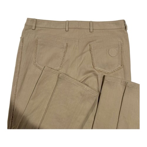 Akris Punto Pants White 5 Pocket Design High Rise Flat Front Flared Women's US10 - Picture 10 of 14
