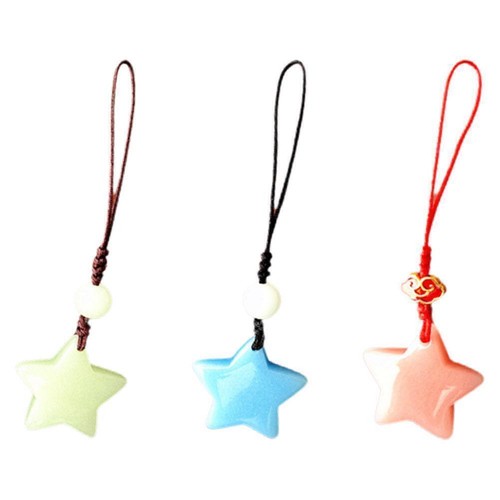 Star Glow-in-the-dark Phone Chain Small Star Mobile Accessory Deco Keychain D8G4 - Zdjęcie 18 z 22
