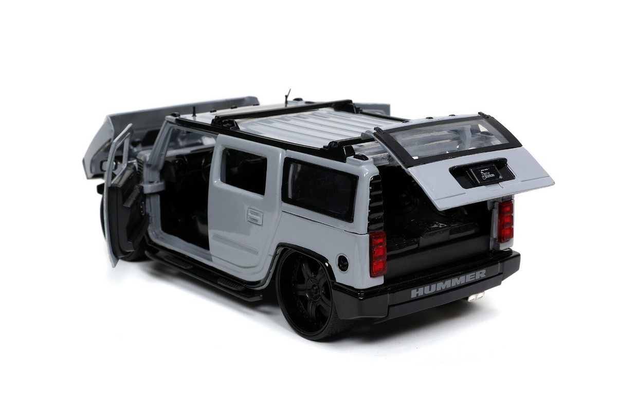 2003 Hummer H2 Grey with Extra Wheels 