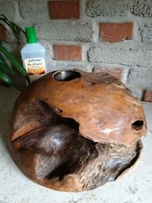 Feuer Halb Kugel Teak Asia Design Romantik Deko Natur Garten Indonesien Bali