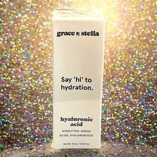 GRACE & STELLA Hyaluronic Acid Serum 10 ml 0.34 fl oz Brand New In Sealed Box